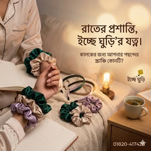 নাইট-কেয়ার স্যাটিন ট্রায়ো — Night-Care Satin Trio